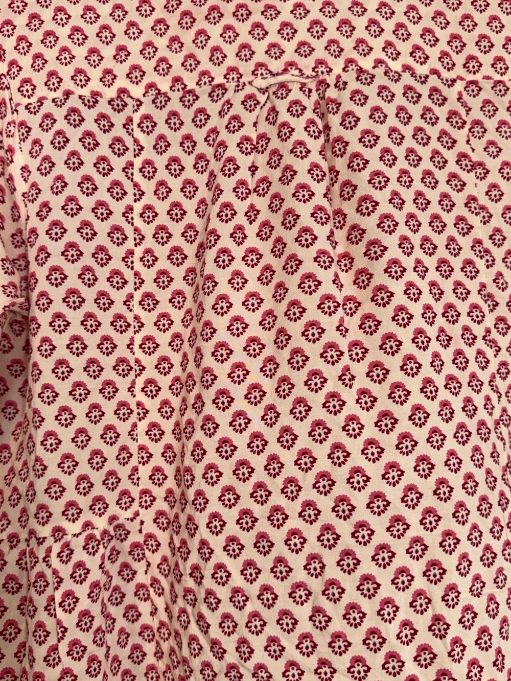 Anthropologie Maeve Laiken Henley In Motif Tunic Blouse Pink Women’s Size 10 - Picture 5 of 8